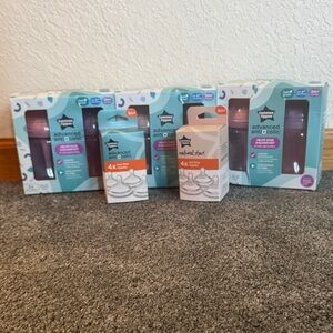 Advanced Anti-Colic Baby Bottles - Purple and Pink